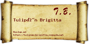 Tulipán Brigitta névjegykártya